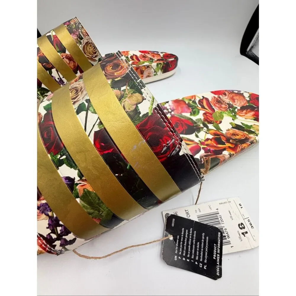 Adidas Adilette Floral Print Slides Sandals NWT Men’s Size 18 EU 54 Rare